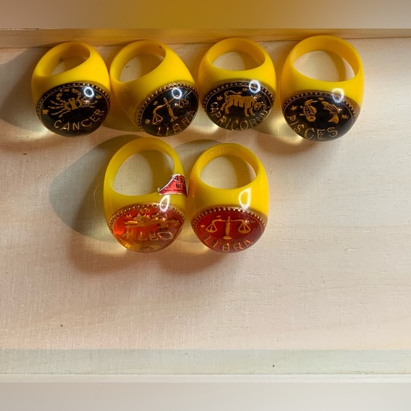 zodiac CANCER dome NEW Vintage cocktail ring - Picture 4 of 11